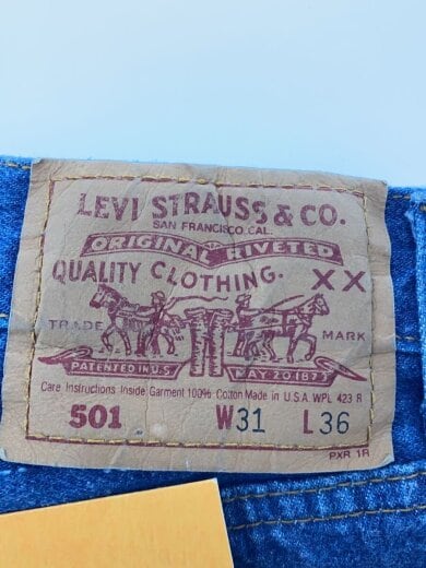 商品画像：501/ボタン裏555/バレンシア/フラッシャー付/デッドストック/31/デニム/IDG/501-5900// 4