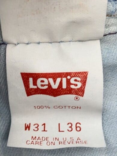 商品画像：501/ボタン裏555/バレンシア/フラッシャー付/デッドストック/31/デニム/IDG/501-5900// 5