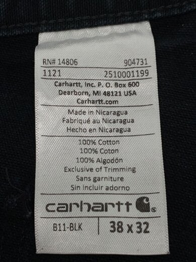 商品画像：ペインターパンツ/WASHED DUCK WORK DUNGAREE PANT/38/BLK/B11-BLK 4