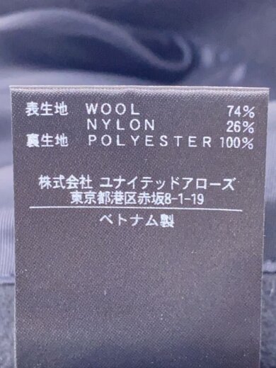 商品画像：チェスターコート/L/ウール/BLK/1225-139-9450 5