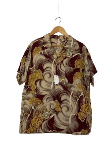 商品画像：アロハシャツ/龍柄/レーヨン/BRD/総柄/汚れ有/ほつれ有 1