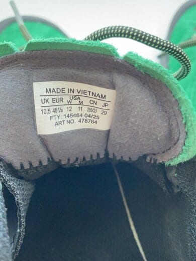 画像：salomonハイカットスニーカー/29cm/GRN/スウェード/1454645