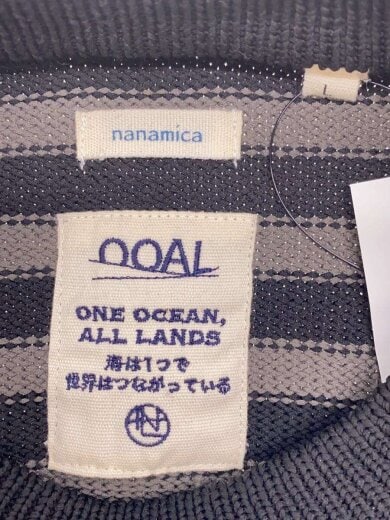 商品画像：ニット・セーター(厚手)/L/MOCKNECKSTRIPESWEATER/BLK/ボーダー/S26SJ006 3