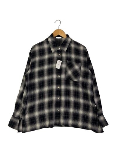 商品画像：長袖シャツ/one/ポリエステル/BLK/オンブレCK/FWFB254171 1