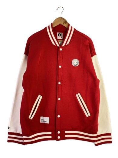 商品画像：スタジャン/XXL/Aape Now Sweat Varsity Jacket/AAPSWMA315XXL/シミ有 1