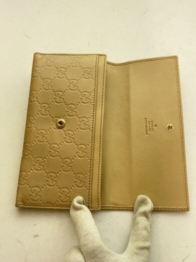 商品画像：長財布/レザー/BEG/レディース/203573・496334/角スレ// 4