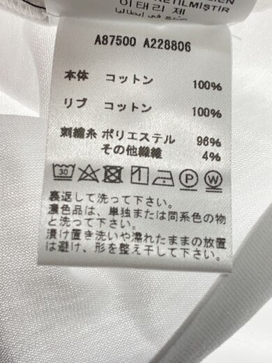 商品画像：Tシャツ/L/コットン/WHT/無地/A87500 A228806// 5