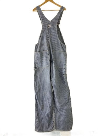 商品画像：オーバーオール/50s/ヒッコリー/ロングL/コットン/BLU/ストライプ/ダメージ汚れ有// 2