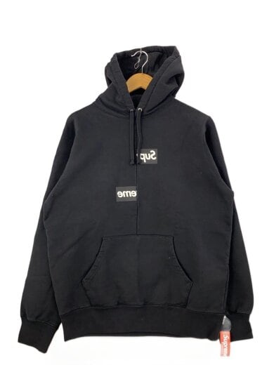 商品画像：18AW/Split Box Logo Hooded/パーカー/M/コットン/BLK// 1