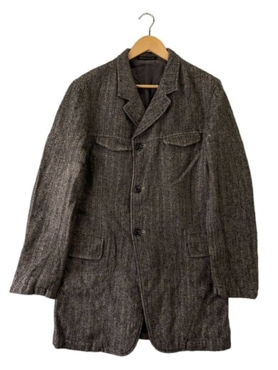 商品画像：11AW/リネン混/コート/3/ウール/GRY/HP-J55-108// 1