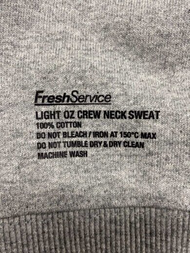 商品画像：LIGHT OZ CREW NECK SWEAT/スウェット/M/コットン/GRY/FSC251-70160B// 3