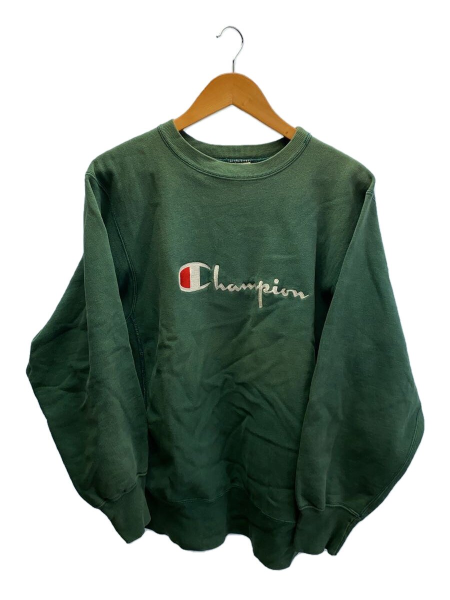 Champion / 80s/リバースウィーブ/トリコタグ/スクリプトロゴ/スウェット/L/コットン/GRN//