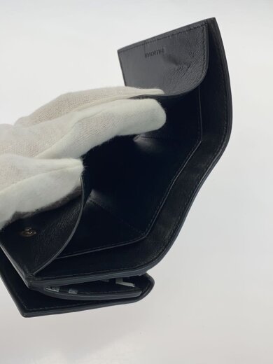 商品画像：3つ折り財布/レザー/BLK/メンズ/694312・1160・T・203437/ブラック/黒// 6