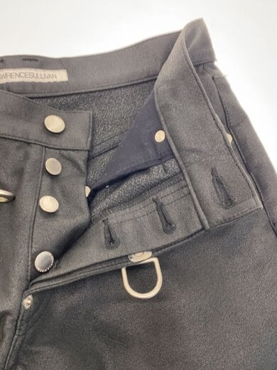 商品画像：2022AW/VEGAN LEATHER FIREMAN PANTS/ポリエステル/BLK/2B006- 3