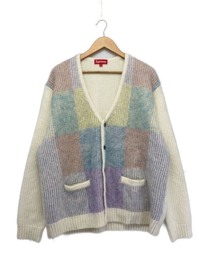 商品画像：カーディガン(厚手)/XL/アクリル/マルチカラー/チェック 1