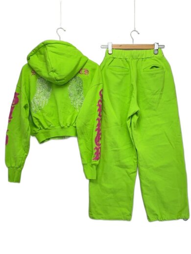 商品画像：セットアップ/FREE/コットン/GRN/無地/0725-62939707-02 2