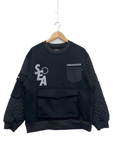 商品画像：スウェット/S/ポリエステル/BLK/無地/WDS-O-GEN-23-Q2-CS-04// 1