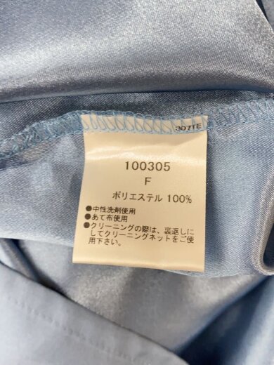 商品画像：ワンピース/FREE/ポリエステル/BLU/無地/100305 3
