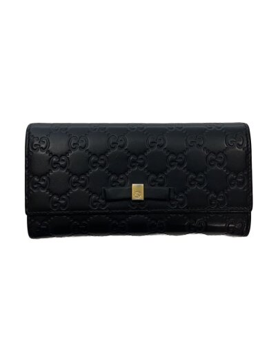 商品画像：コンチネンタルウォレット_グッチシマ/レザー/BLK/レディース 1