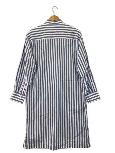 商品画像：長袖シャツワンピース/34/コットン/WHT/ストライプ/13-9105008// 2
