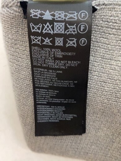 商品画像：ニットキャップ/--/ウール/GRY/無地/メンズ/6936M 5