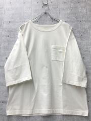 ポケットTシャツ/40/コットン/WHT