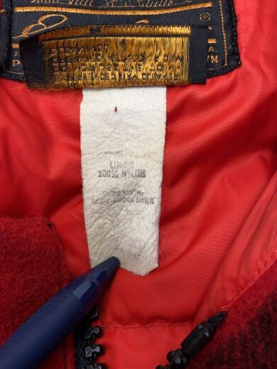 商品画像：80s/バッファロージャケット/--/ウール/RED/チェック 4