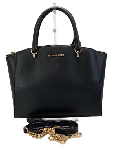 商品画像：ハンドバッグ/--/BLK/無地/35H7GE0S3L 1