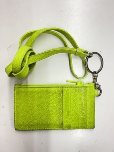 商品画像：CASH CARD CASE ON KEYRING/22SS/カードケース/YLW/無地/メンズ/68342 2