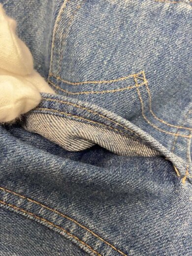 商品画像：70S-80S/66後期/ボタン裏6/リメイク加工/ボトム/28/デニム/IDG/無地// 6