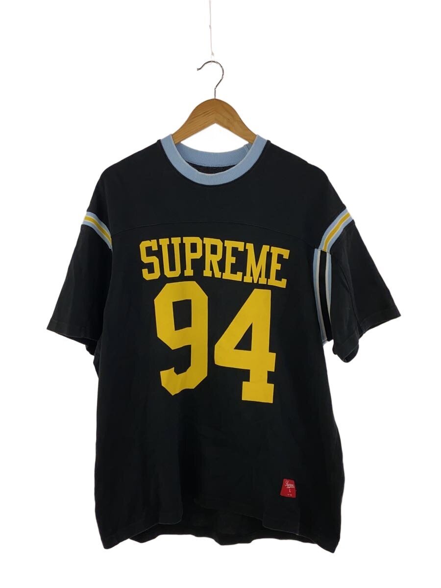 Supreme / 25SS/FootballTシャツ/L/コットン/BLK/無地