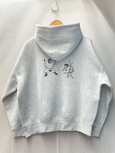 商品画像：子煩悩レスラー/パーカー/M/コットン/GRY/無地/kb-018 2
