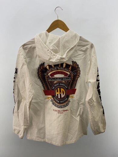 商品画像：ジップパーカー/--/コットン/WHT/プリント 2