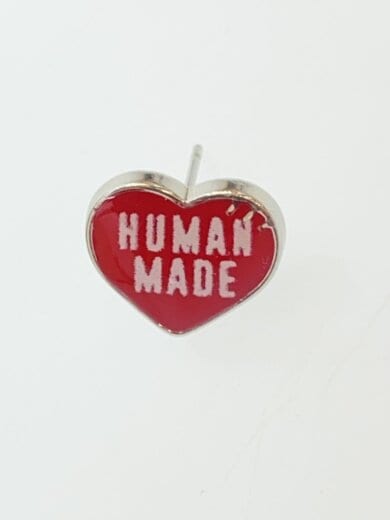 商品画像：HEART RING/片耳のみ/ピアス/--/RED/メンズ 3