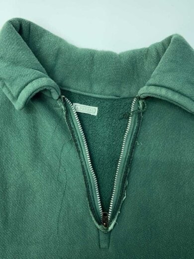 商品画像：Vintage Half Zip Sweat shirt/3/コットン/GRN/24SAP-05-03K 7
