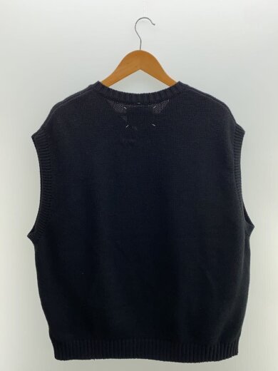 商品画像：ニットベスト(厚手)/3/ポリエステル/BLK/2121MADT-KNM03 2