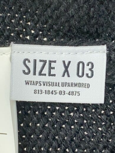 商品画像：ニットベスト(厚手)/3/ポリエステル/BLK/2121MADT-KNM03 4