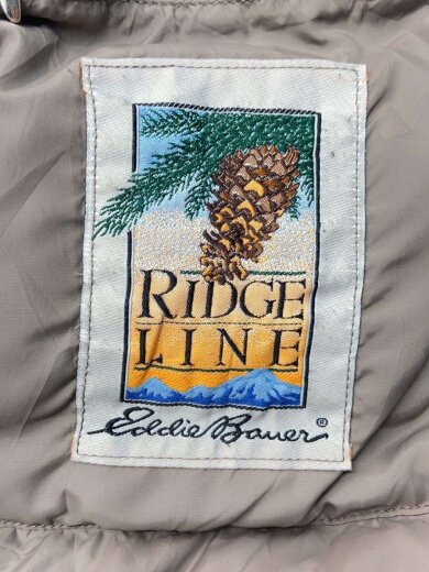画像：EDDIE BAUER80S/黒タグ/ダウンジャケット/L/ポリエステル/BEG/無地※汚れあり5