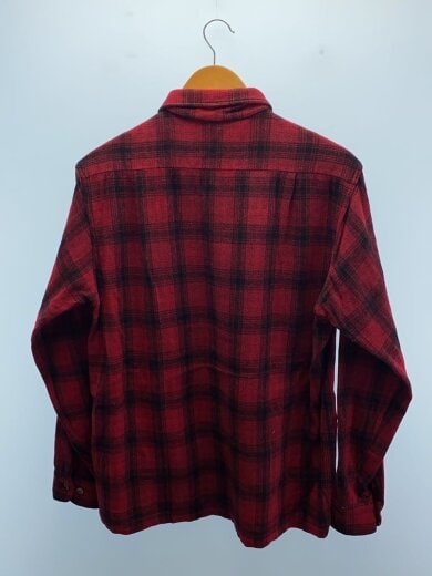 商品画像：60s/PILGRIM/ネルシャツ/15/ウール/RED/チェック※袖、右肘部分ダメージ有 2