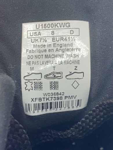 商品画像：ローカットスニーカー/US7.5/BLK/レザー/U1500KWG 5