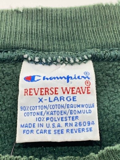 商品画像：90s/R.W/スウェット/XL/コットン/GRN// 3