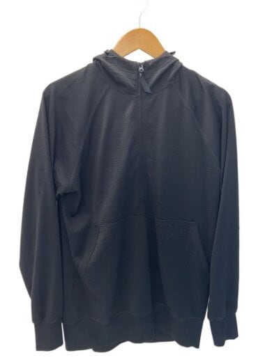 商品画像：Half Zip Hoody/ハーフジップパーカー/M/ウール/BLK/無地/25125A53// 1
