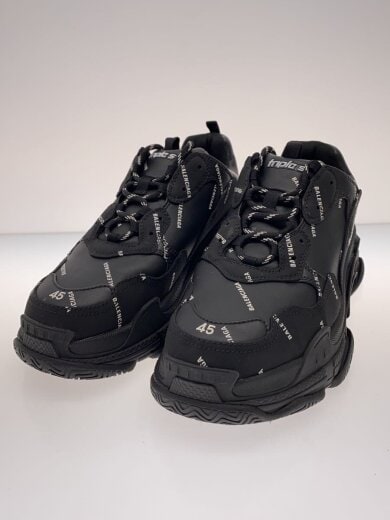 商品画像：TRIPLE S/OLLOVER LOGO/ローカットスニーカー/29.5cm/BLK 2