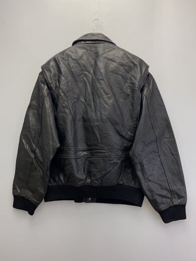 商品画像：レザージャケット・ブルゾン/XL/レザー/BLK// 2