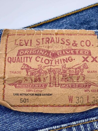 商品画像：501/ボタン裏520/ボトム/30/デニム/IDG/無地/44373-3 4