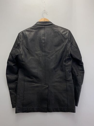 商品画像：テーラードジャケット/S/豚革/BLK/WS-J031/状態考慮/ボタン破損有 2