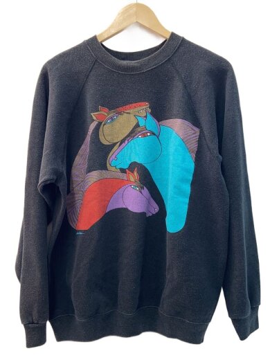 商品画像：スウェット/L/コットン/BLK/LAUREL BURCH/馬 1