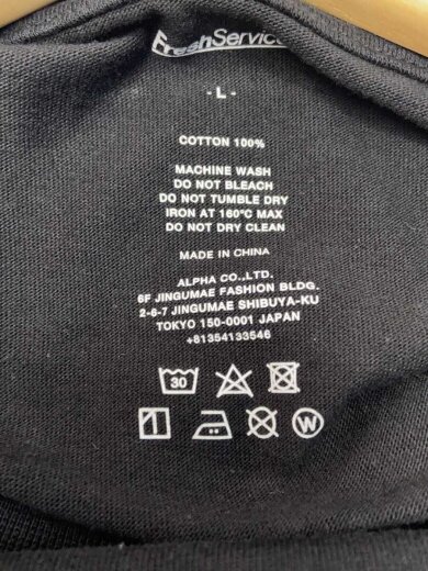 商品画像：長袖Tシャツ/L/コットン/BLK/FSC253-70151AS 4