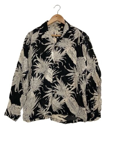 商品画像：長袖シャツ/16/レーヨン/BLK/総柄/SS28785// 1