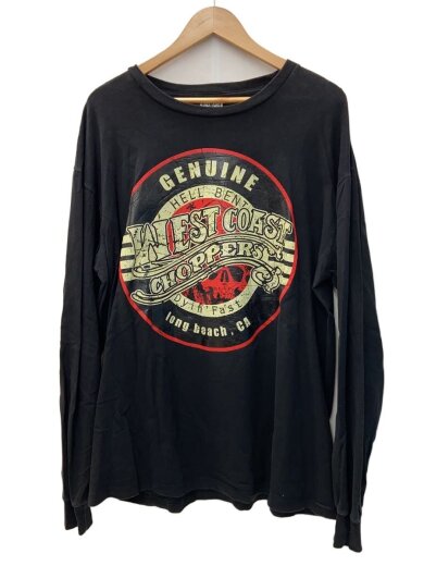 商品画像：長袖Tシャツ/XL/コットン/BLK// 1